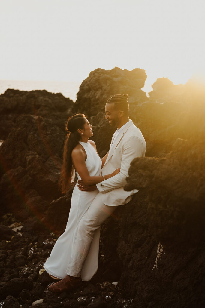 hawaii beach elopement photos